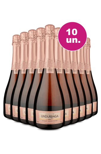 Kit 10 - Espumante Undurraga Rosé Brut - Exclusivo WE