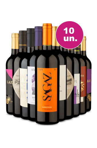 Kit 10 - 25,90 por Garrafa - Tintos Amados 