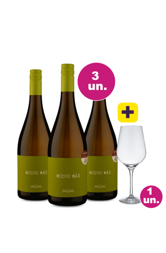 Kit 3 - Félix Solís Mucho Más Blanco + Taça de Cristal Grátis - Exclusivo We