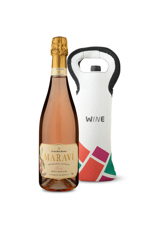 Kit Especial Folia - Espumante Maraví Rosé Brut + Bolsa Térmica