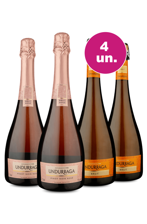 Kit 4 - Espumante Undurraga Misto - Exclusivo We
