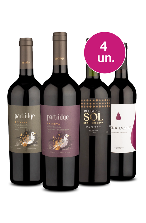 Kit 4 - Vinhos com a letra P - Oferta Absurda IZ