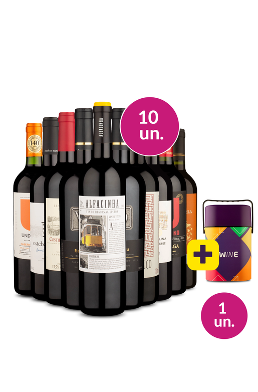 Kit 10 - Tintos Variados + Cooler Retrô Grátis - Exclusivo We
