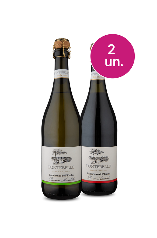 Kit 2 - Frisante Pontebello Lambrusco - Exclusivo Esquenta IZ