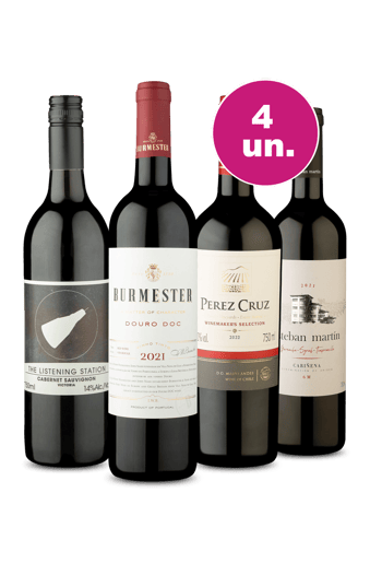 Kit 4 - Tintos Mundiais - Oferta Insana