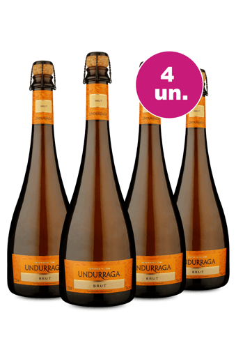 Kit 4 - Espumante Undurraga Brut - Exclusivo WE