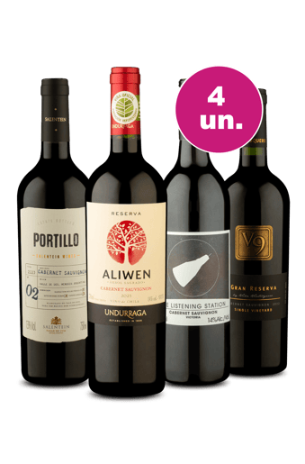 Kit 4 - Degustação de Cabernet Sauvignon - Exclusivo WE