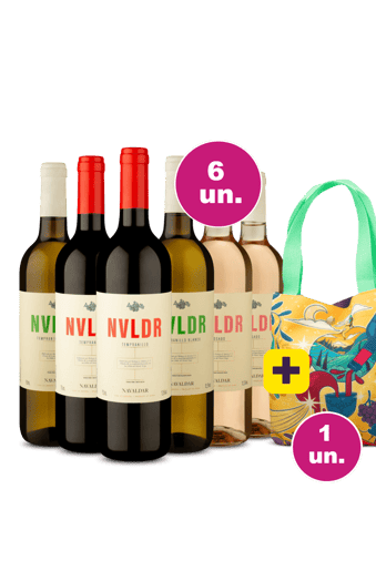 Kit 6 - Navaldar D.O.Ca Rioja Mistos + Bag Estampada Grátis