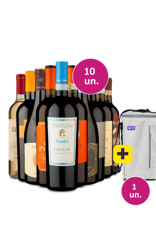 Kit 10 - Super Italianos + Bolsa Térmica para 3 garrafas Grátis - Exclusivo We