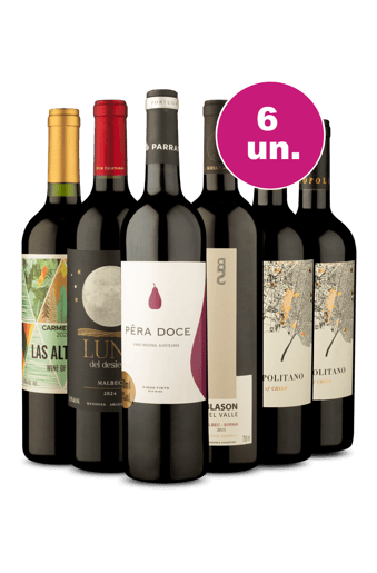 Kit 6 - Tintos Inesquecíveis por R$199