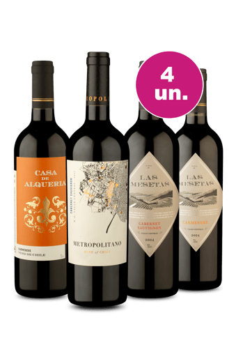 Kit 4 por R$149 - Tintos Excpecionais