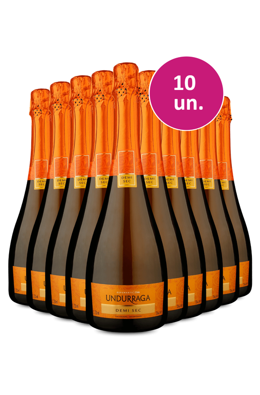 Kit 10 - Espumante Undurraga Demi-Sec - Exclusivo WE
