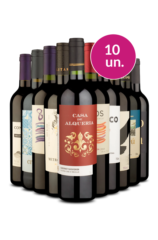 Kit 10 - Tintos Secos no Precinho - Exclusivo We