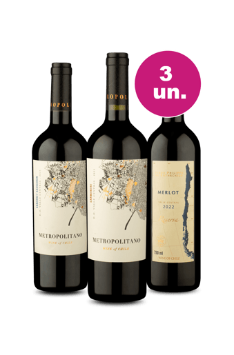 Kit 3 Por R$99 - Blend de Sabores Tintos
