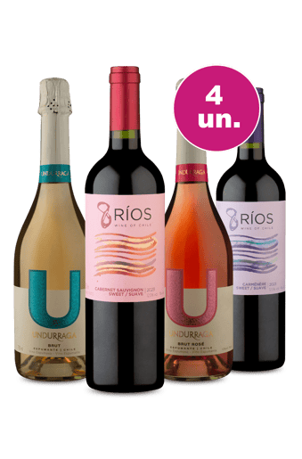 Kit 4 Por R$149 - Seleção Espumantes & Tintos