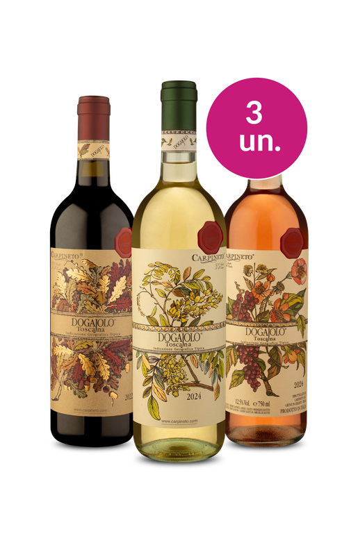 Kit 3 - Degustação Carpineto Dogajolo I.G.T. Toscano - Exclusivo We