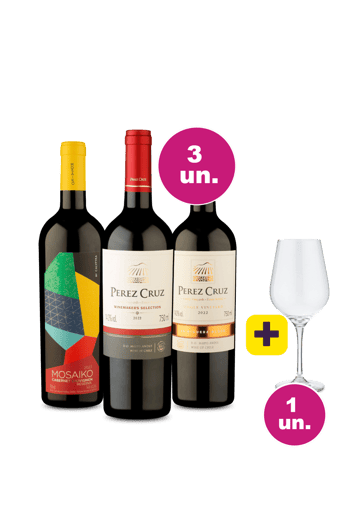 Kit 3 - Pérez Cruz e Mosaiko + Taça de Cristal Grátis