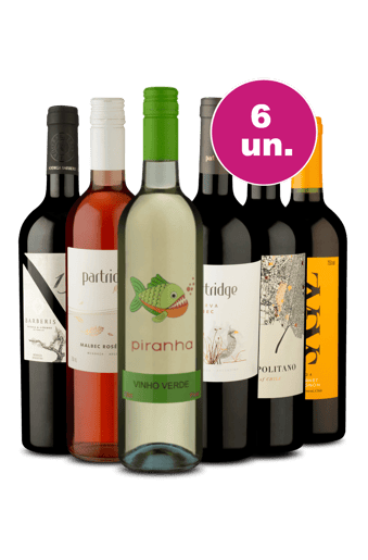 Kit 6 - Vinhos para Encantar por R$199