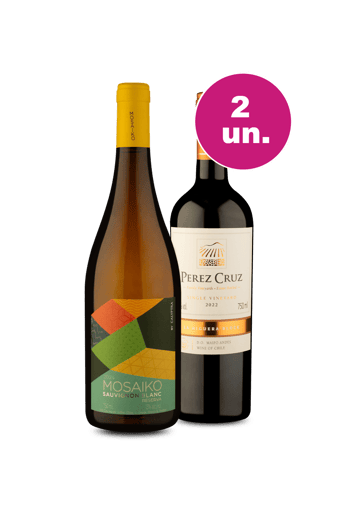 Kit 2 - Mosaiko Sauvignon Blanc e Pérez Cruz por R$62,90 por Garrafa