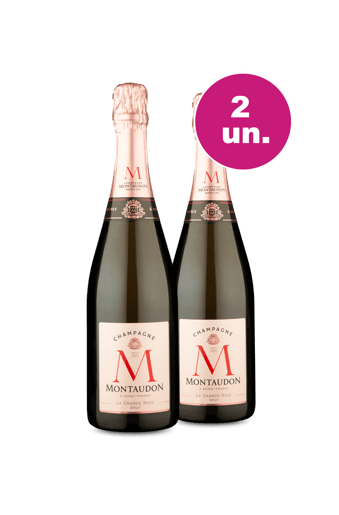 Kit 2 - Champagne Montaudon Grande Rosé - Exclusivo We
