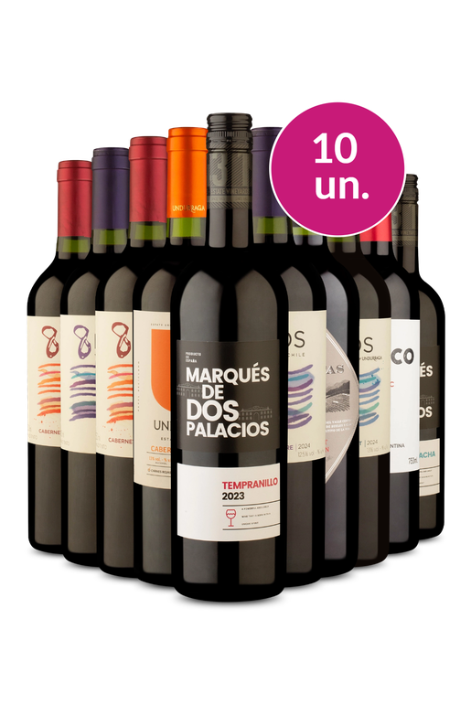 Kit 10 - Tintos Secos - Exclusivo We