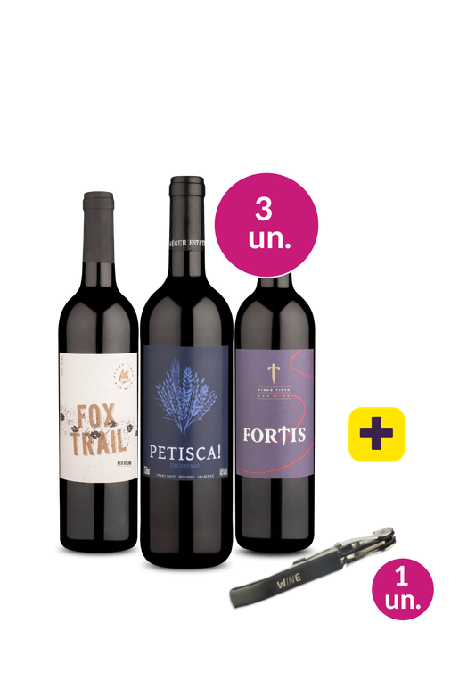 Kit 3 - Portugueses + Saca Rolhas Grátis