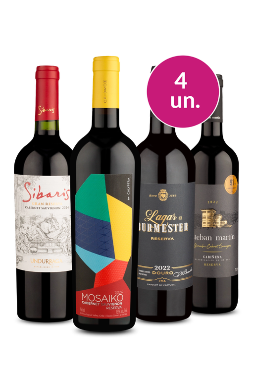 Kit 4 - Tintos Especiais - Exclusivo We