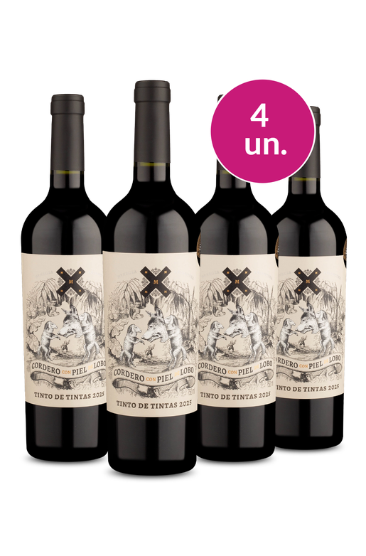 Kit 4 - Cordero Con Piel De Lobo Tinto De Tintas 2025 - Exclusivo We