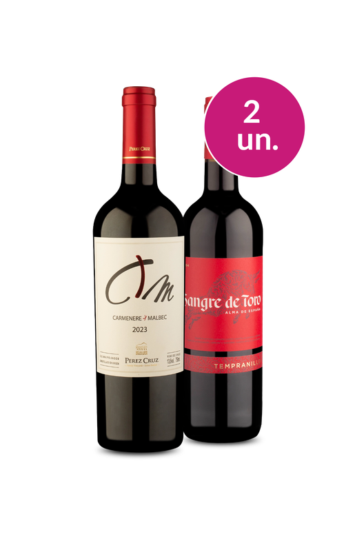Kit 2 - Wine Pendura - Pérez Cruz e Miguel Torres Sangre de Toro