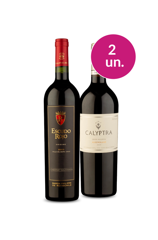 Kit 2 - Wine Pendura - Escudo Rojo e Calyptra Gran Reserva