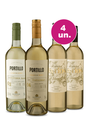 Kit 4 por 199 - Vinhos Brancos de Qualidade