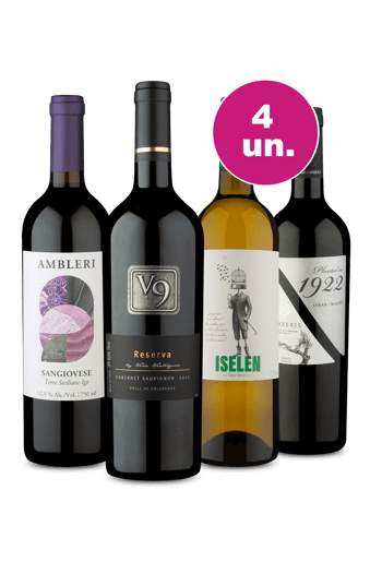 Kit 4 - Volta ao Mundo por R$32,90 Por Garrafa - Oferta Insana