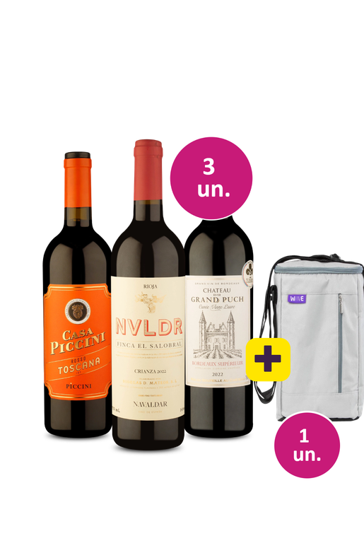 Kit 3 - Europa Surpreendente + Bolsa para 3 garrafas Grátis - Exclusivo We