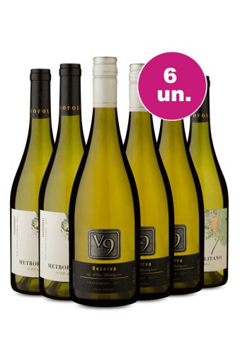 Kit  6 - V9 Reserva e Metropolitano Chardonnay - Exclusivo WE
