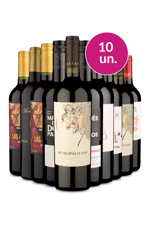 Kit 10 - Tintos pra Apreciar - R$25,90 por Garrafa
