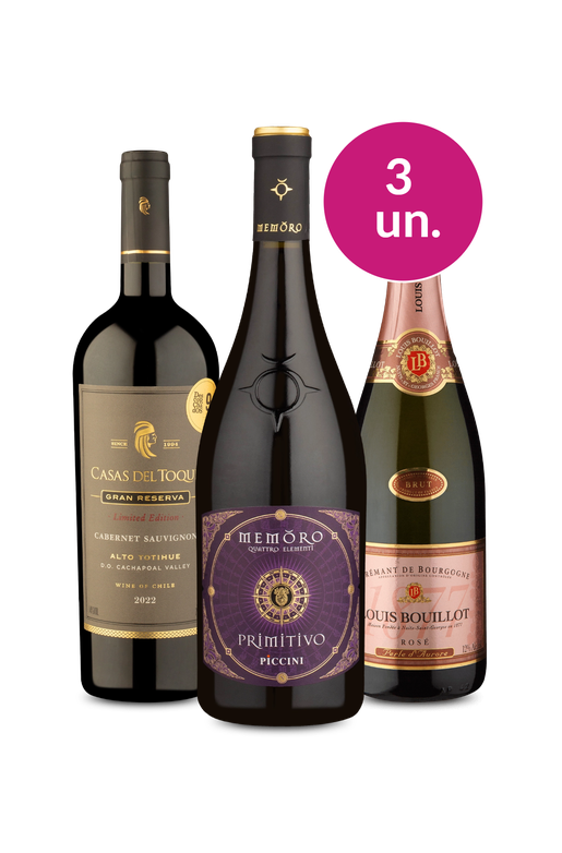 Kit 3 - Vinhos para Comemorar - Oferta Absurda