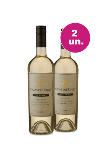 Kit 2 - Casas Del Toqui Single Estate Sauvignon Blanc - Oferta Insana IZ