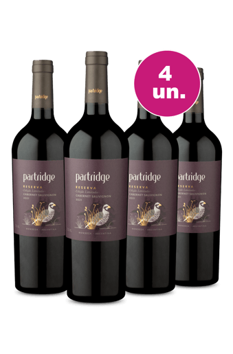 Kit 4 - Partridge Reserva Edição Limitada Cabernet Sauvignon - Oferta Flash IZ