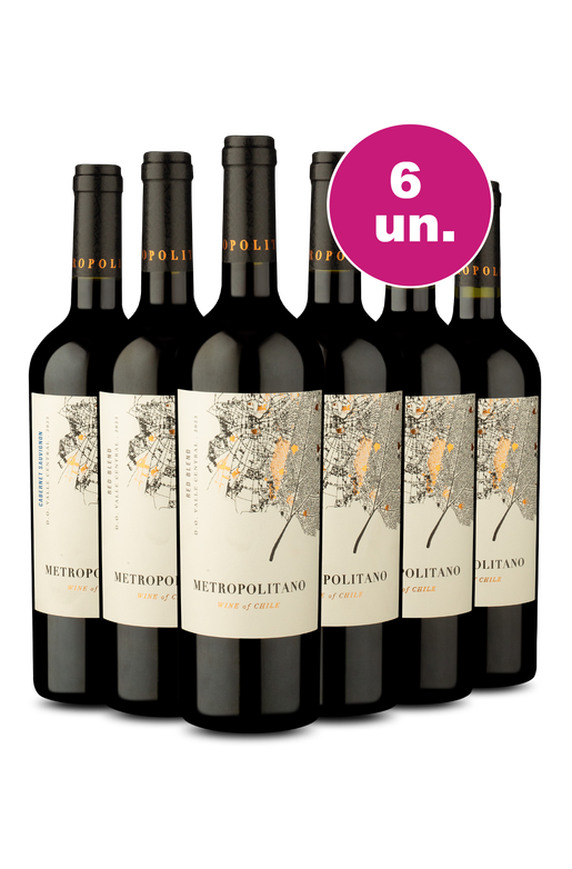 Kit 6 - Degustação Metropolitano Tintos - Exclusivo We