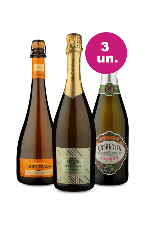 Kit 3 - Espumantes Imperdíveis por R$149 - Oferta Absurda Black Wine