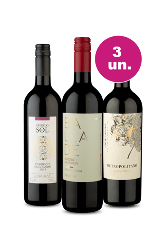 Kit 3 Por R$99 - Prestígio Cabernet - Oferta Insana IZ