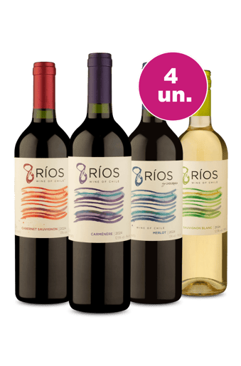 Kit 4 - Degustação 8 Ríos - Oferta Absurda
