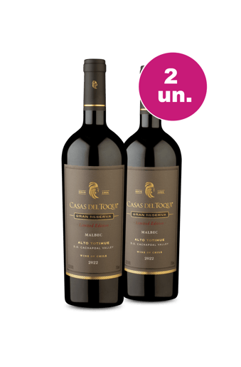 Kit 2 - Casas Del Toqui Terroir Selection Malbec - Oferta Insana IZ