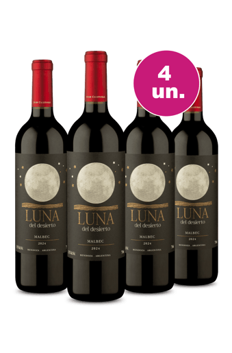 Kit 4 - Luna Del Desierto Malbec - Exclusivo WE