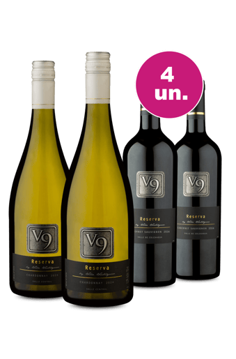 Kit 4 - Degustação V9 por R$37,90 por Garrafa