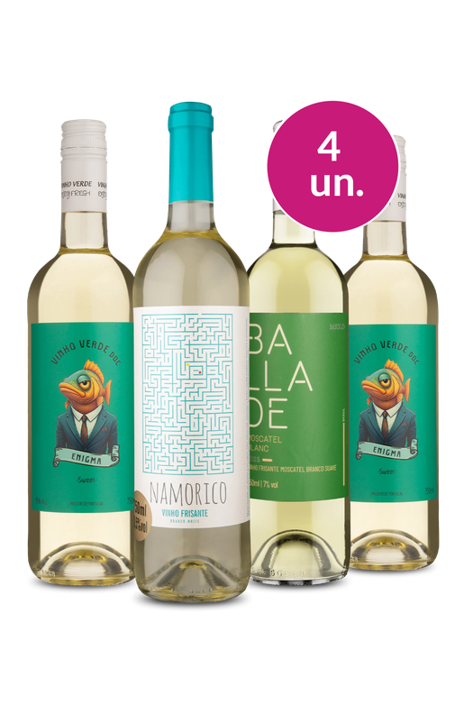 Kit 4 - Frisantes e Vinho Verde Sweet por 33 a garrafa - Exclusivo We