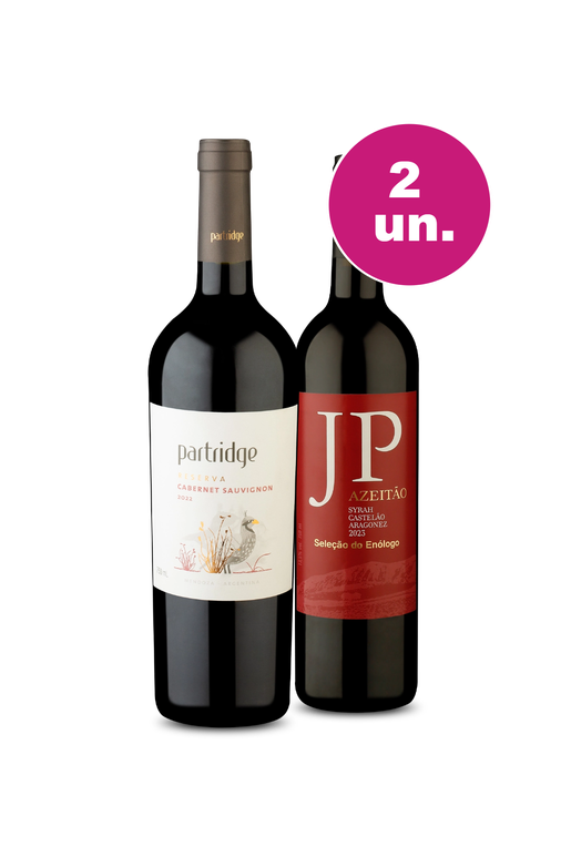 Kit 2 - Partridge Reserva e JP Azeitão - Oferta Absurda Black Wine
