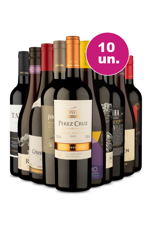 Kit 10 - Tintos Incomparáveis por R$49,90 por Garrafa - Oferta Absurda