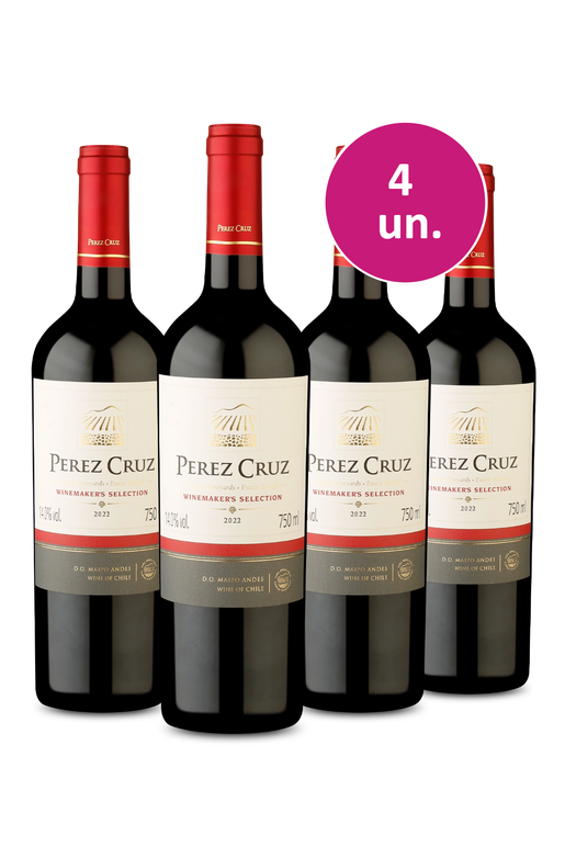 Kit 4 - Pérez Cruz Winemakers Selection D.O. Maipo Andes 2022 - Exclusivo We