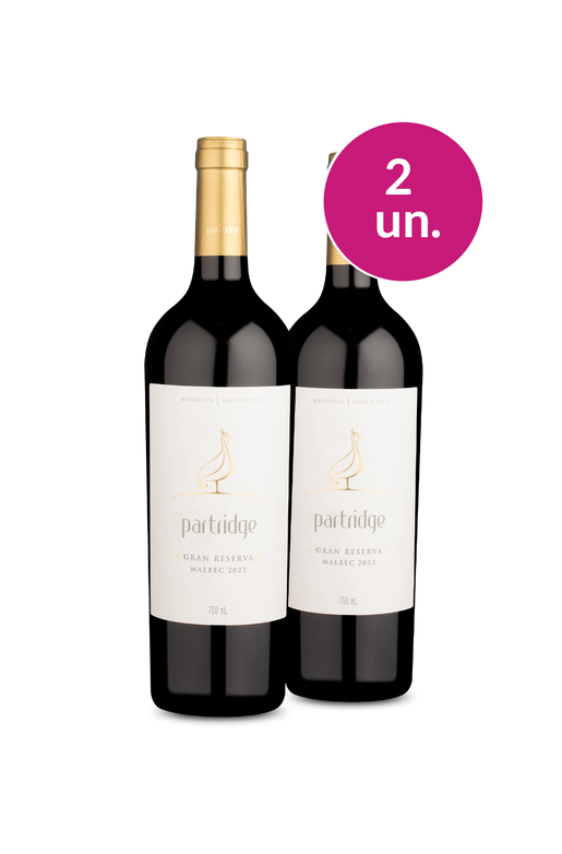 Kit 2 - Partridge Gran Reserva Malbec - A Mais Absurda das Ofertas